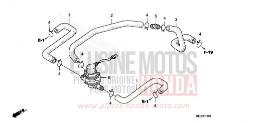 COMMANDE INJECTION D'AIR SOUPAPE CB1300SA7 de 2007